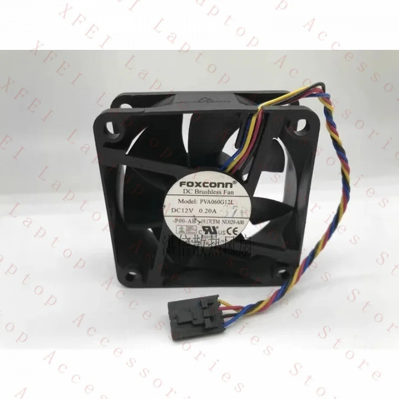 C FOXCONN 팬PVA060G12L 12V 0.20A 6CM 6025 PWM 4wire