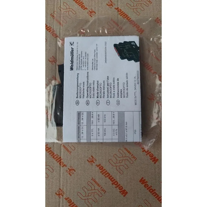 오리지널 Weidmller TTL 신호 릴레이 MOS 12-28VDC/5V 8937930000