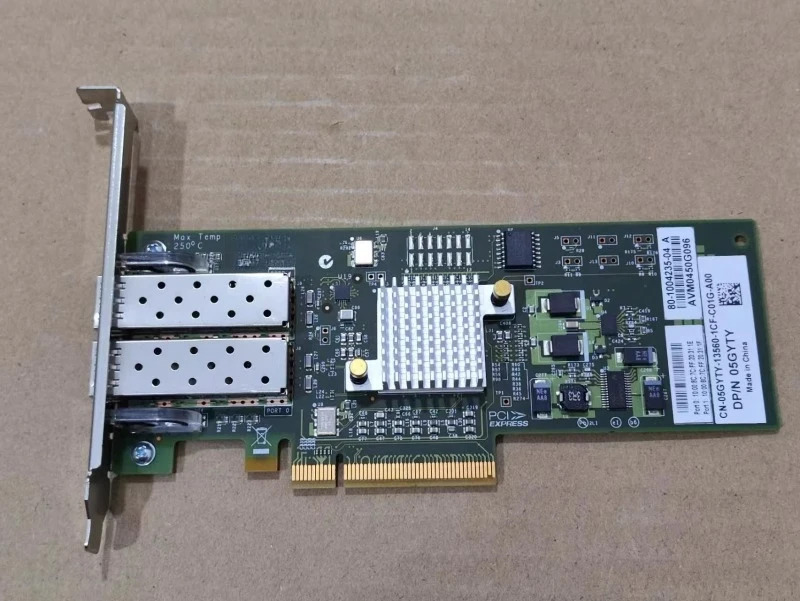 DELL Brocade BR825 8GB 듀얼 포트 파이버 채널 HBA 카드 5GYTY리퍼