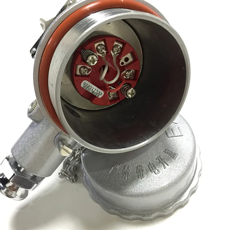 JASUN 방폭형 온도 센서 파이프 직경 8MM 100MM 0-150  4-20MA PR5333A 포함