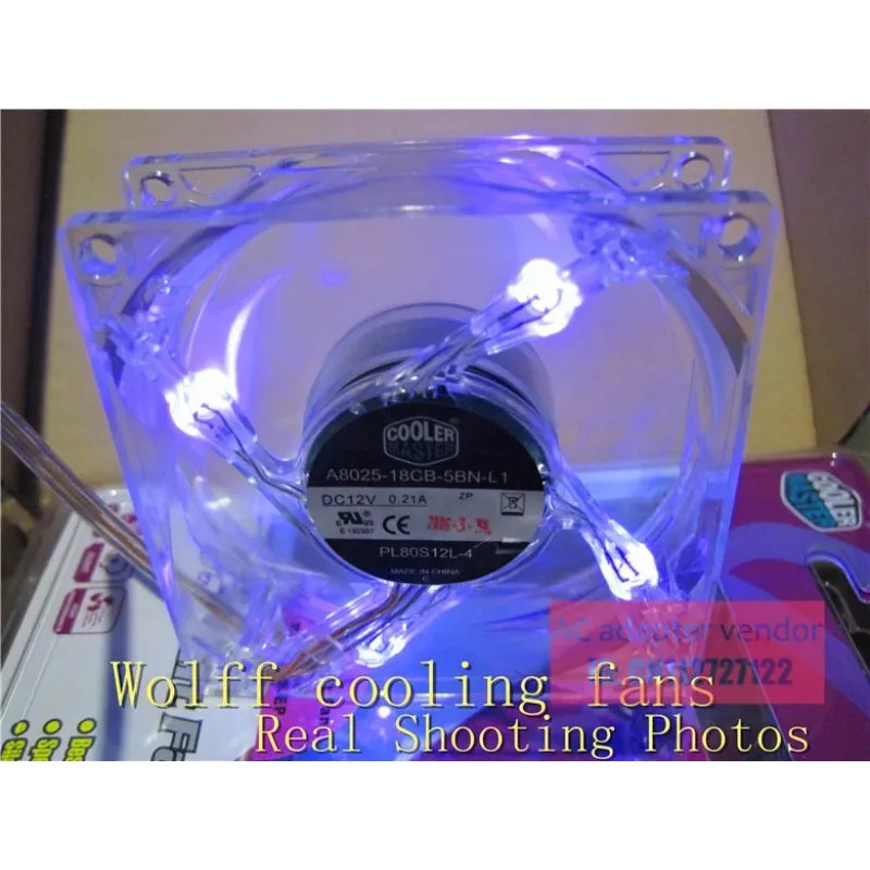 JFG 패키지CoolerMaster A8025-18CB-5BN-L1 12V 8025전원 랜턴 팬