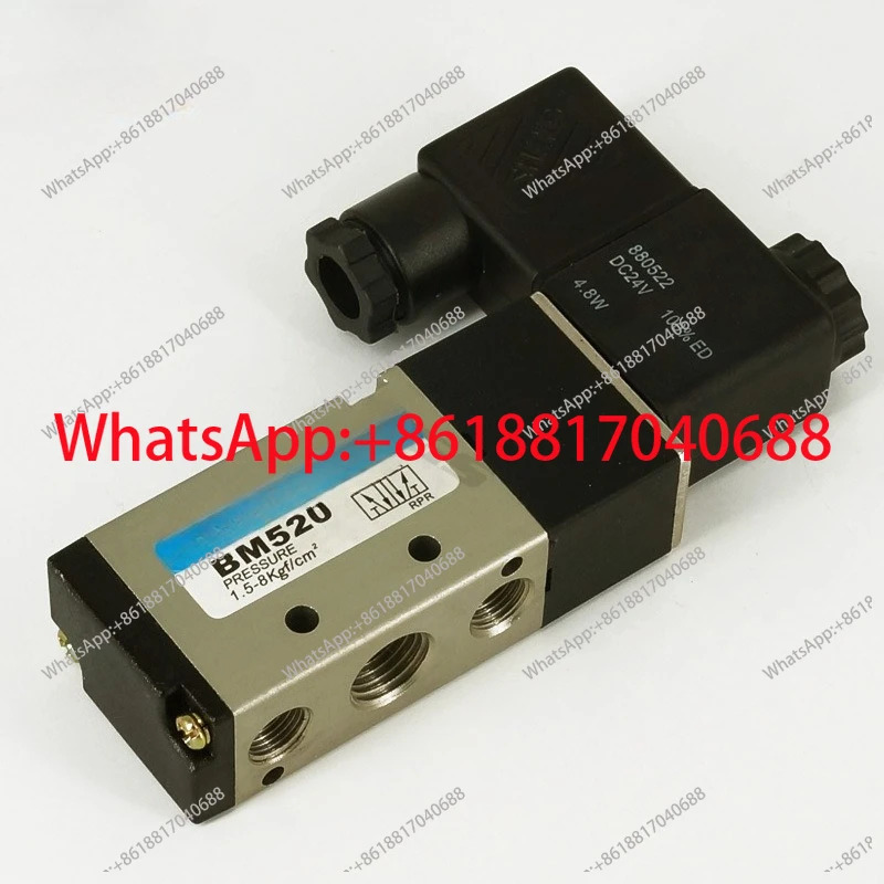 솔레노이드 밸브 BM520-02S 단일 전제어 공압 코일 DC24V AC220V DC12V