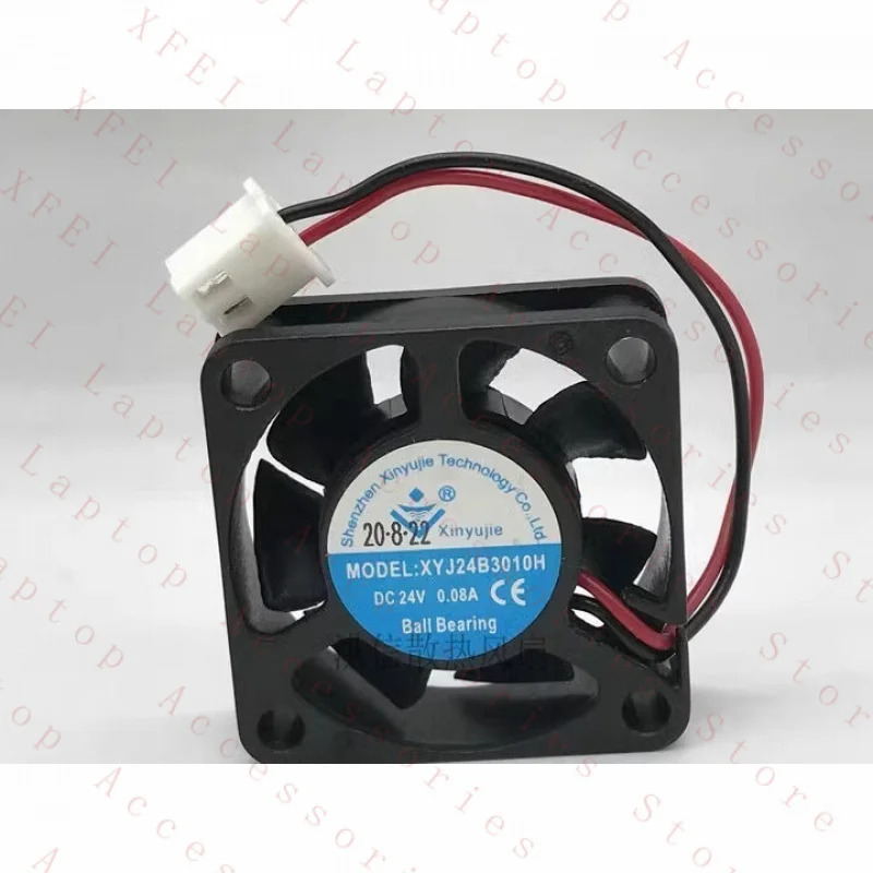 C Xinyujie 팬XYJ24B3010H DC24V 0.08A 30x10MM 2WIRE
