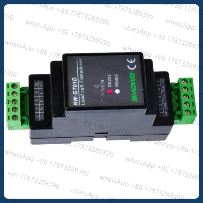로드셀 24비트 AD 계량 트랜스미터 무게 센서 전압 전류 변환기 RS232 또는 RS485 Modbus RTU 딘 레일