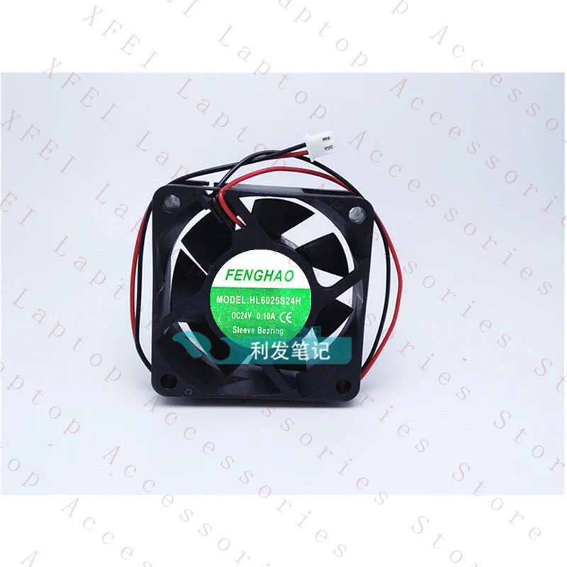 C FENGHAO 팬 HL6025S24H DC 24V 0.10A 60x60x25 6CM 2핀 냉각팬