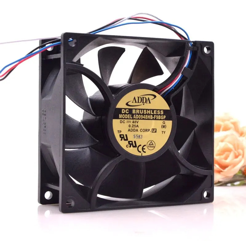 Adda 9238 48V 0.25a AD0948HB-F9BGP 4선 PWM 온도 제어 서버팬