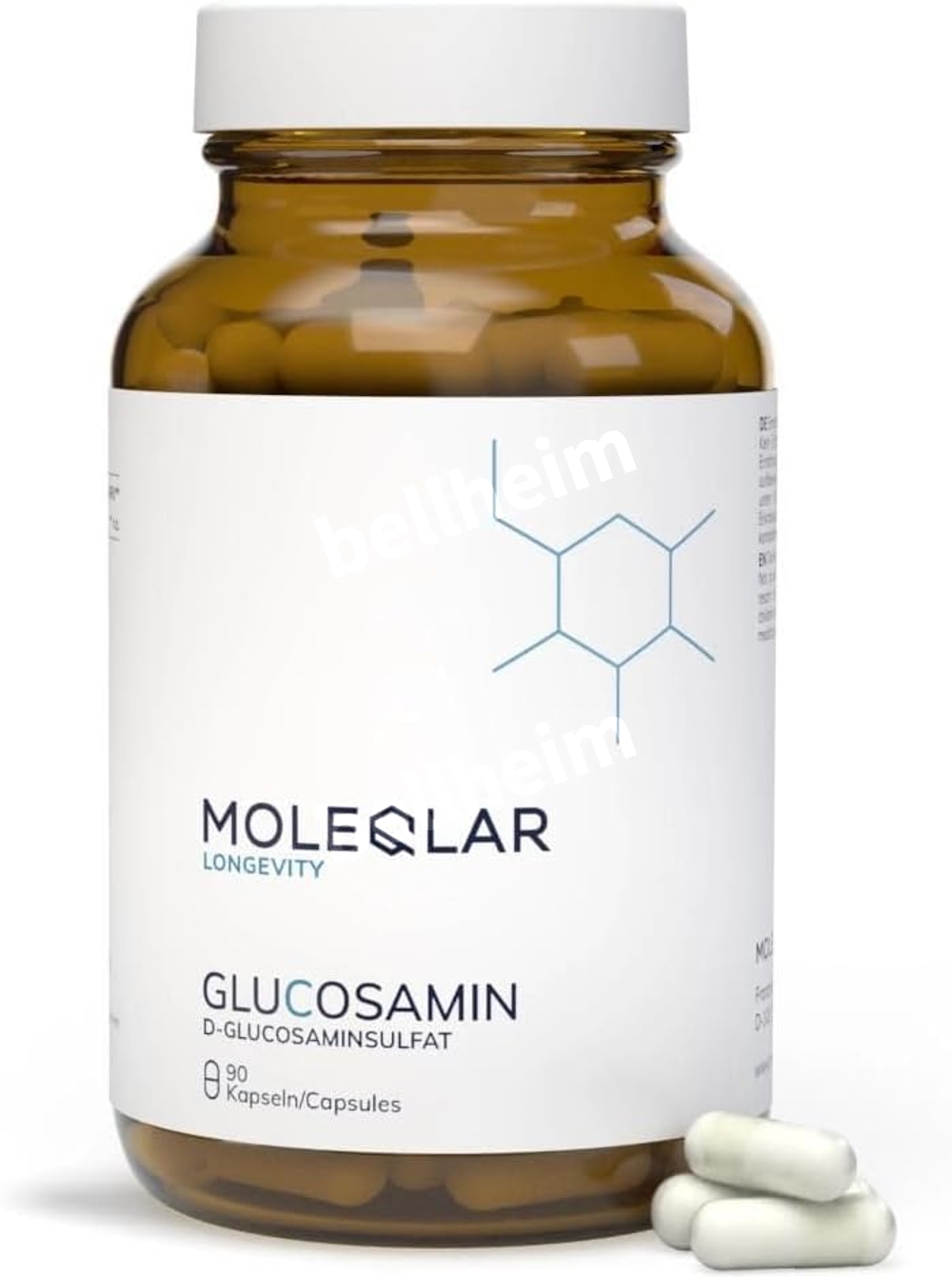 몰레클라 고함량 글루코사민 1000mg 90정 비건 - 상품 이미지