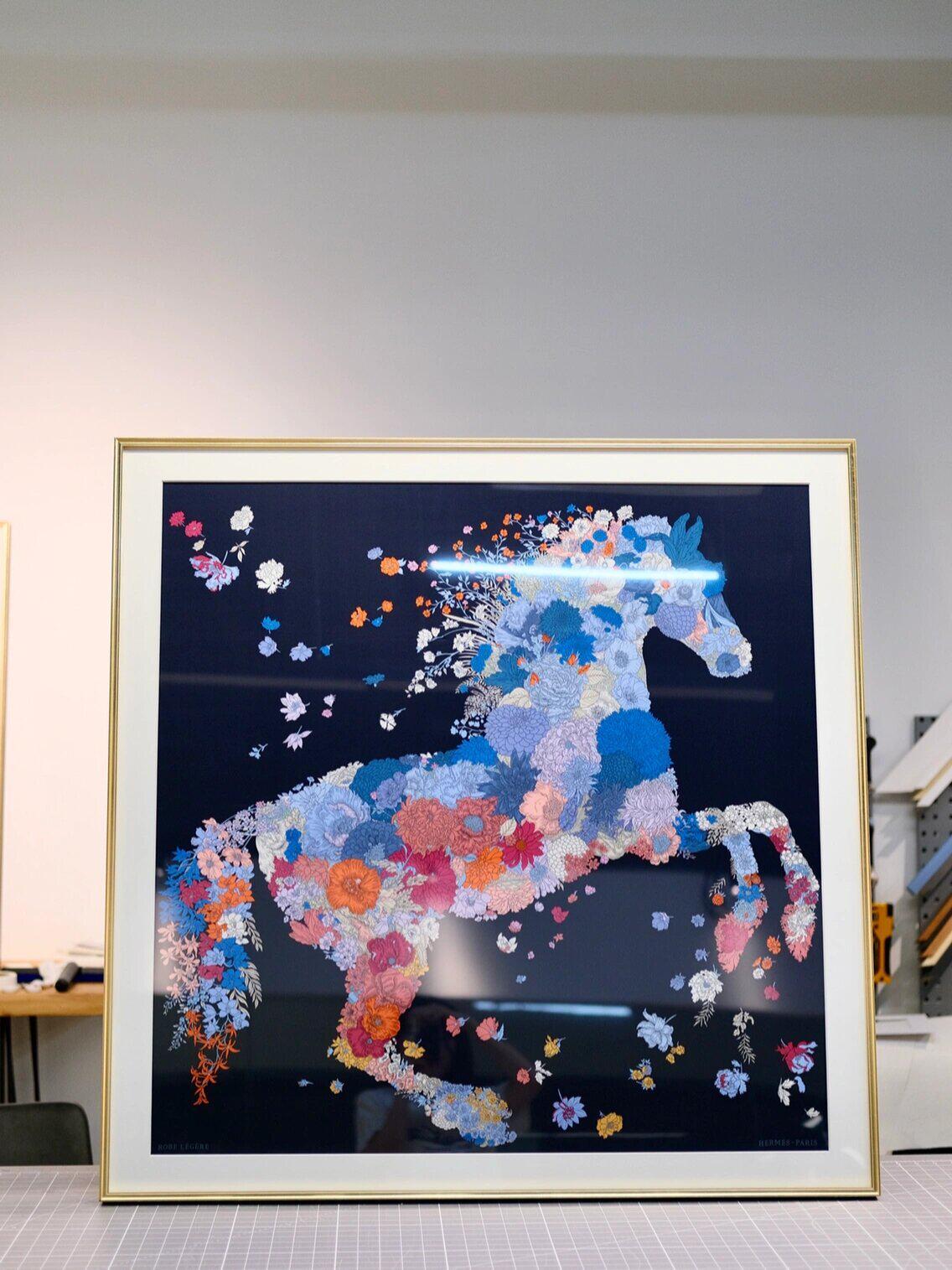 스카프액자 십자수 DIY 고급 벽장식 100x100CM 샴페인골드 100x100cm - 상세 이미지 5