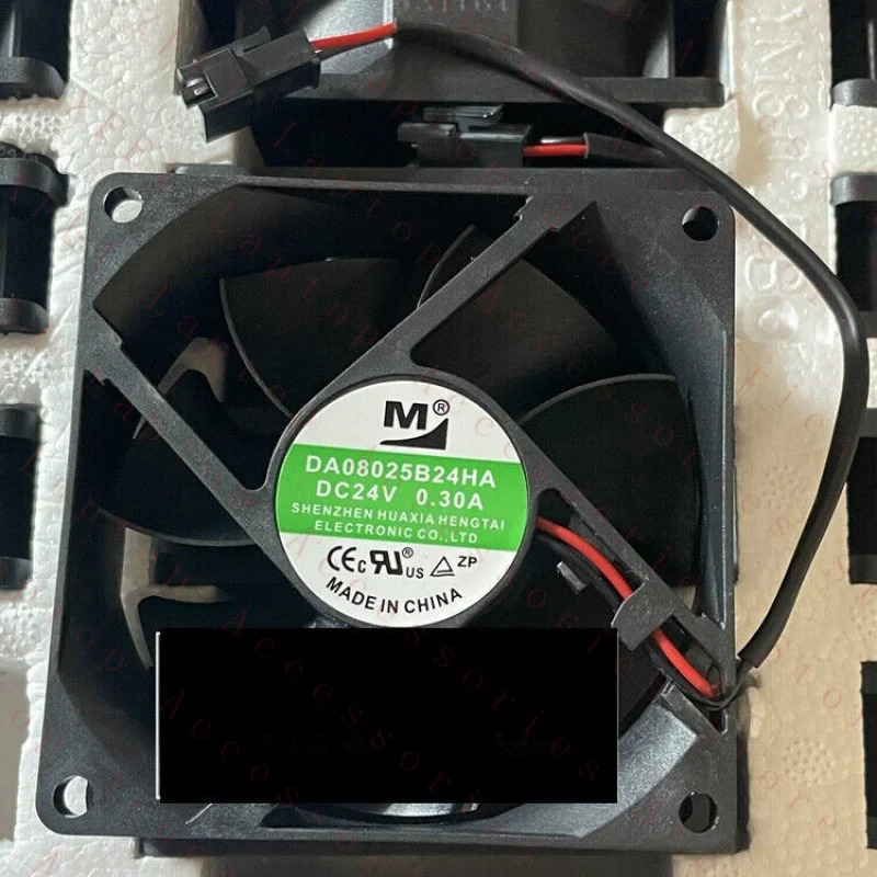 YM 80x80x25MM 8CM DC24V 0.30A DA08025B24HA 2핀 냉각팬 xpi