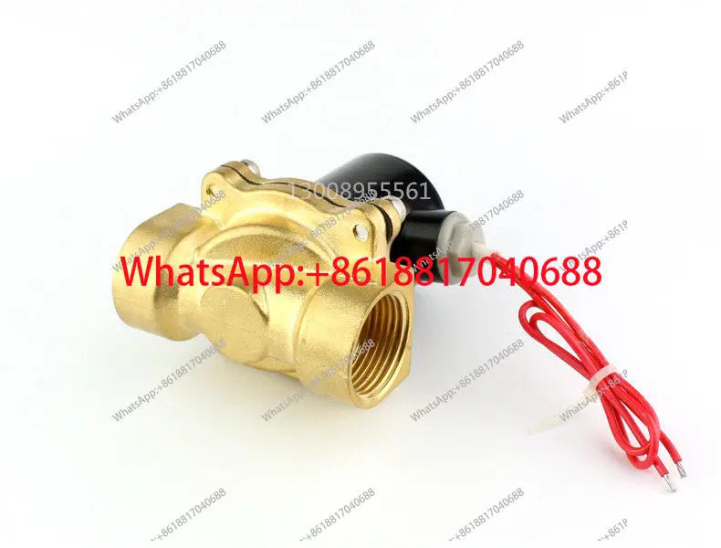 2W250-25 2위치 2방향 전체 구리 솔레노이드 밸브 AC220V DC24V