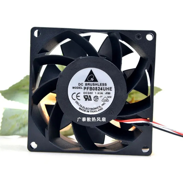 Delta Pfb0824uhe 24V 0.93a 8038 4선 PWM 온도 제어 인버터 팬8cm