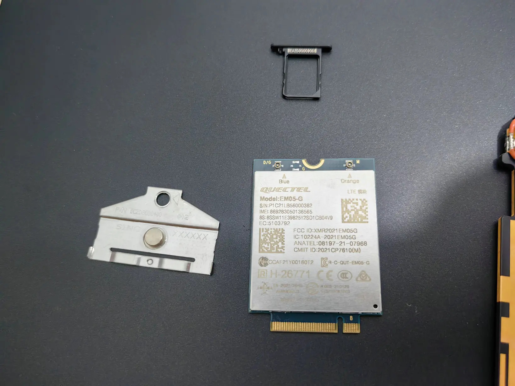 ThinkPad T14 P14s Gen3 안테나경우 Cato EM05-G 4G 모듈 세트