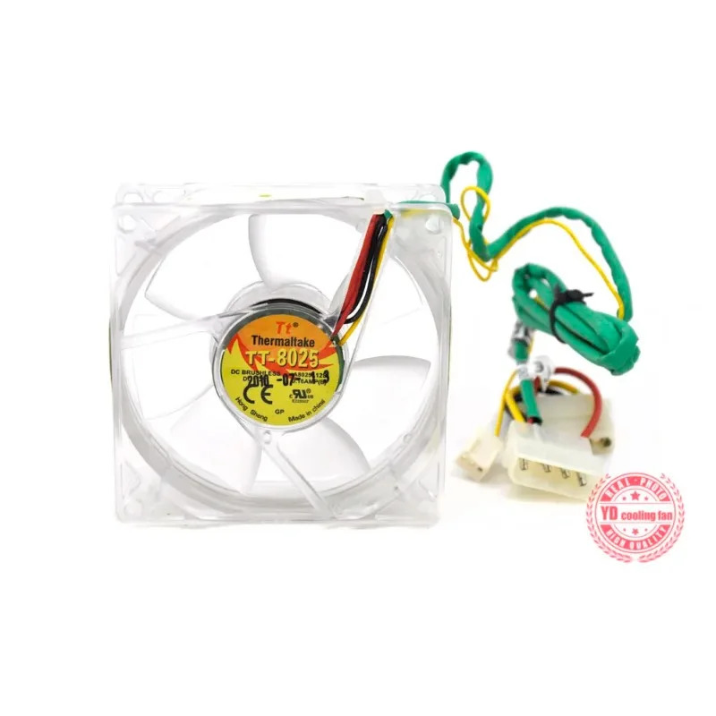 JFG 에버플로우 써멀테이크 TT-8025 B8025L12S 12V 0.16A 저소음 8CM 쿨링 팬
