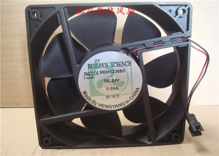 루이리안 사이언스 RDH1238B2 24V 0.60A 12038 120x120x38mm 와이어 듀얼 볼 베어링 팬 드라이브