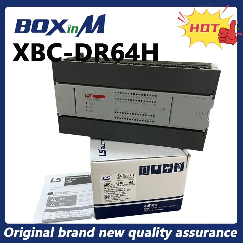 오리지널 어 LS XBC-DR64H PLC 프로그래밍 컨트롤러 모듈