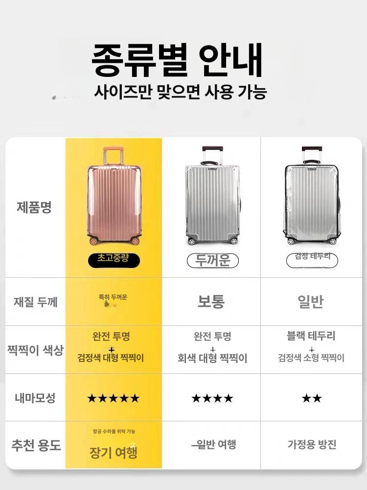 투명캐리어커버 투명 캐리어 커버 방수 방지 덮개 케이스 보호 방수커버 케리어 - 상세 이미지 5