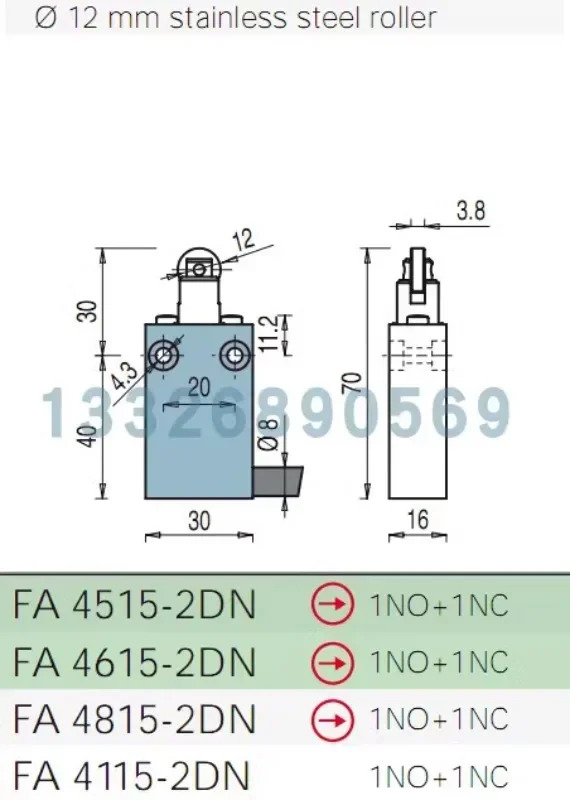 FA4115-2DN 리미트 스위치 FA 4115 2DN