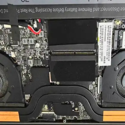 기계적 Unbounded 16Pro HDS-7BB6D 노트북 냉각팬