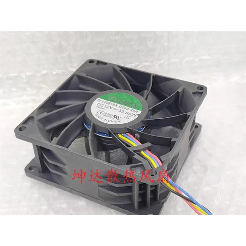 C SUNON 팬PF92381BX-Q090-S9H DC12V 33.60W 9038 9CM 4 와이어 냉각팬