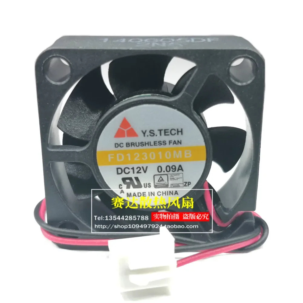 JFG 원산 Y.S.TECH 3010 12V 0.09A FD123010MB 더블 롤 쿨링 팬 30x30x10mm