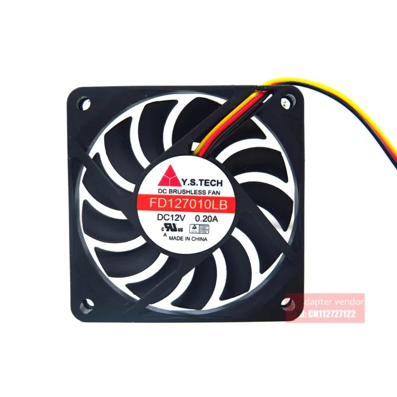 JFG Y.S.TECH FD127010LB 7CM 7010 DC12v 0.2A 그래픽 카드 냉각팬용
