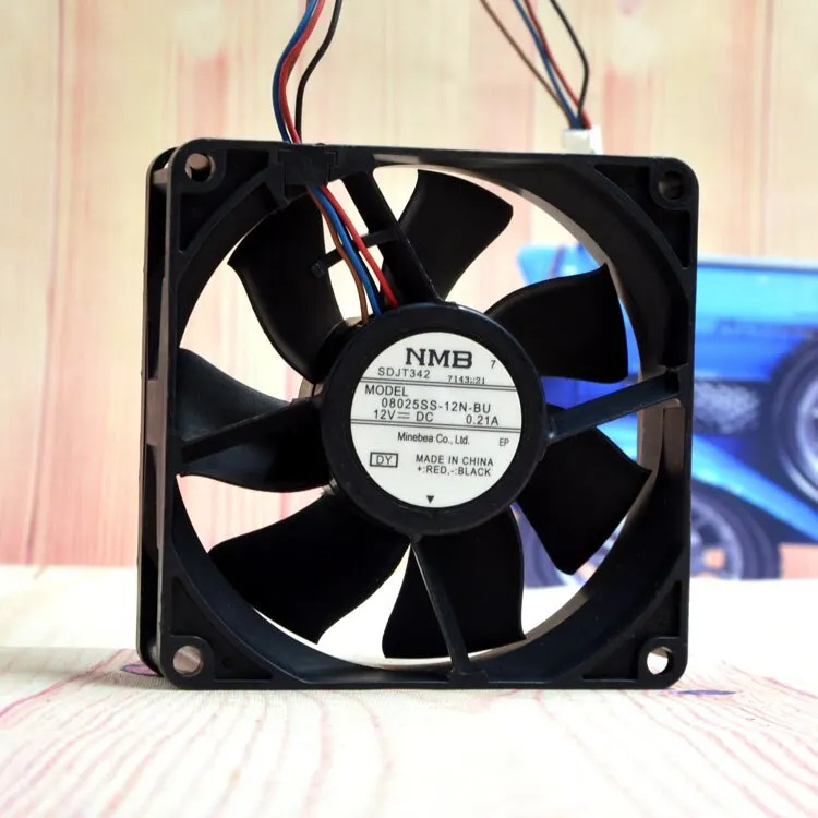 NMB 08025ss-12n-bu 8cm 12V 0.21a 프로젝터 인버터 저소음 팬