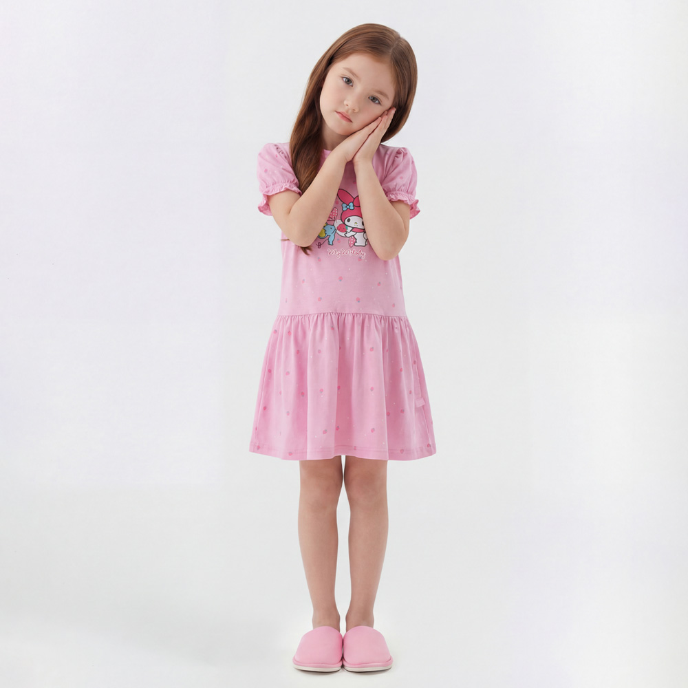 산리오 원피스 여아 어린이 쿨터치 자매룩 샤 봄 여름 옷 공주 생일 드레스 이미지 7
