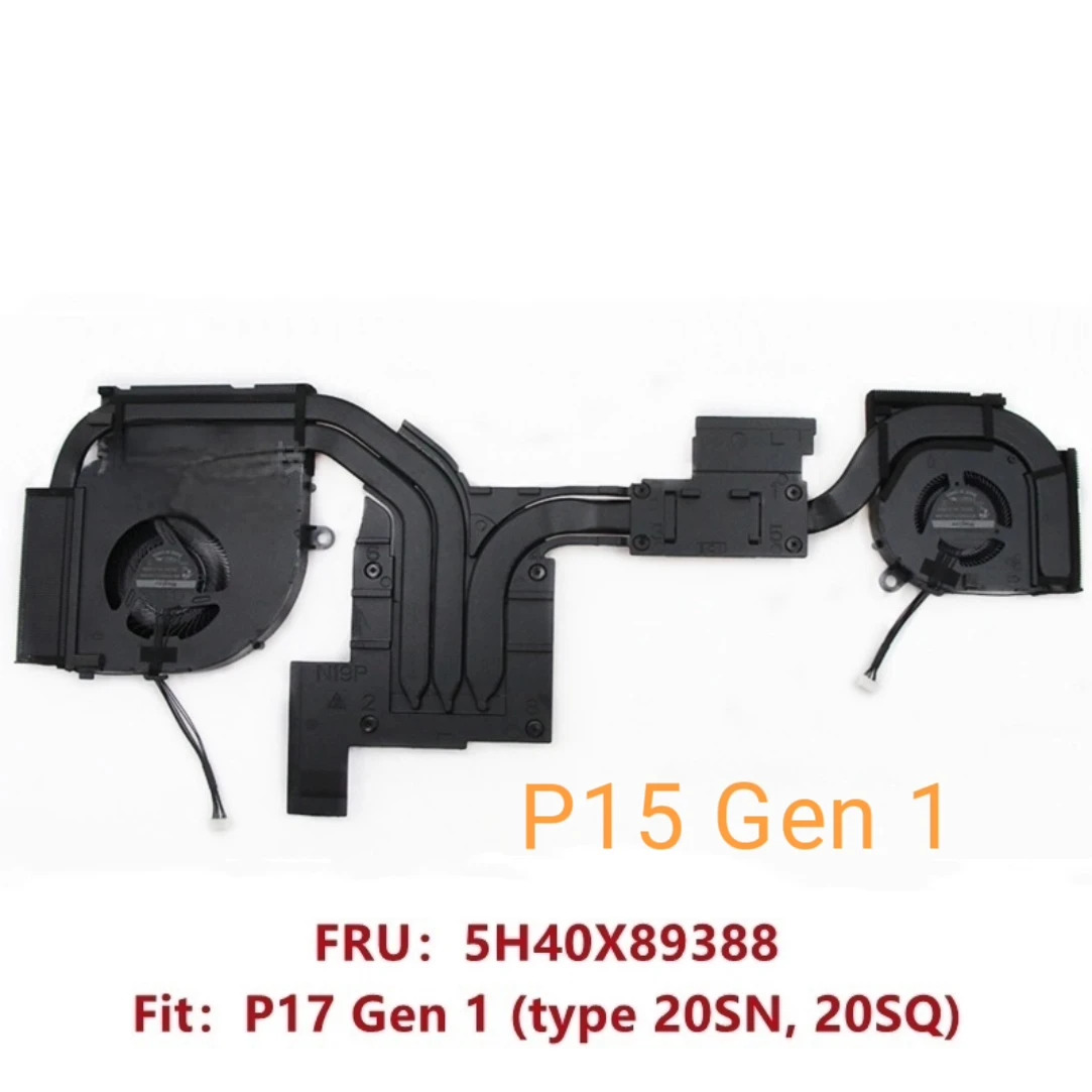 5H40X89382 Thinkpad P17 P15 대 2팬 방열판 모듈용