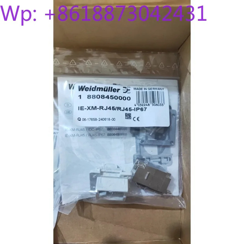 오리지널 Weidmller 방수 IE-XM-RJ45/RJ45-IP67 품목 8808450000