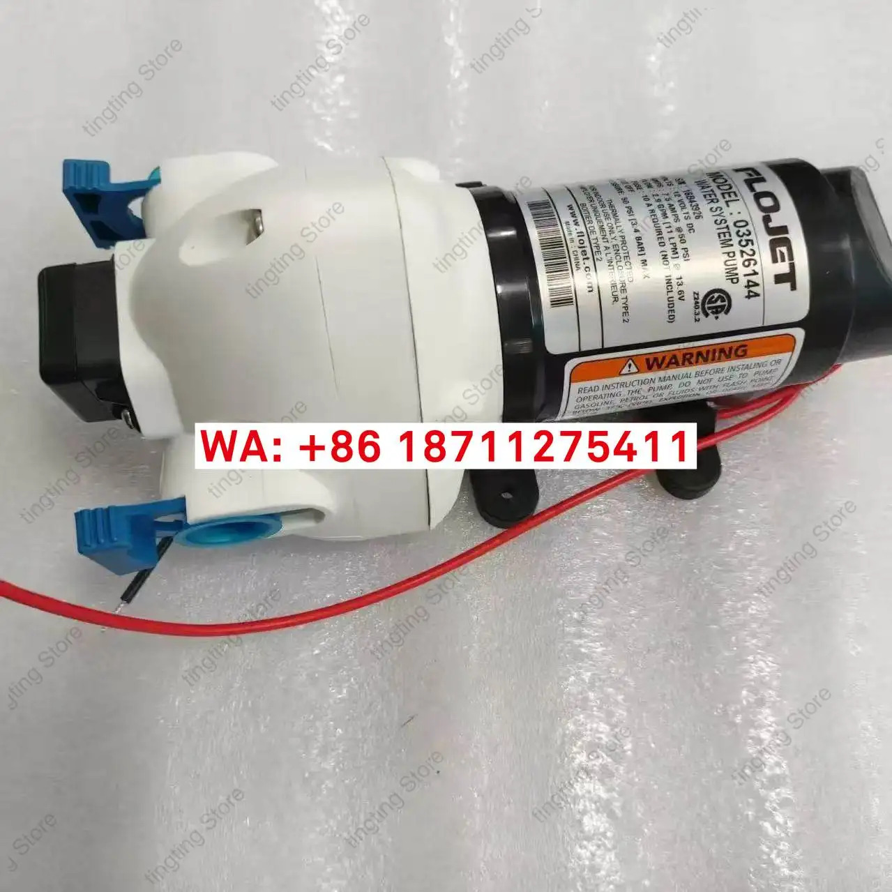 FLOJET 03526144 12V7.5A 전기 다이어프램 펌프 액세서리