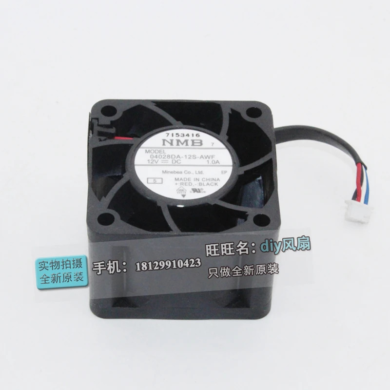 JFG NMB-MAT Minebea 04028DA-12S-AWF 4028 12V 1A 4CM 서버 냉각팬