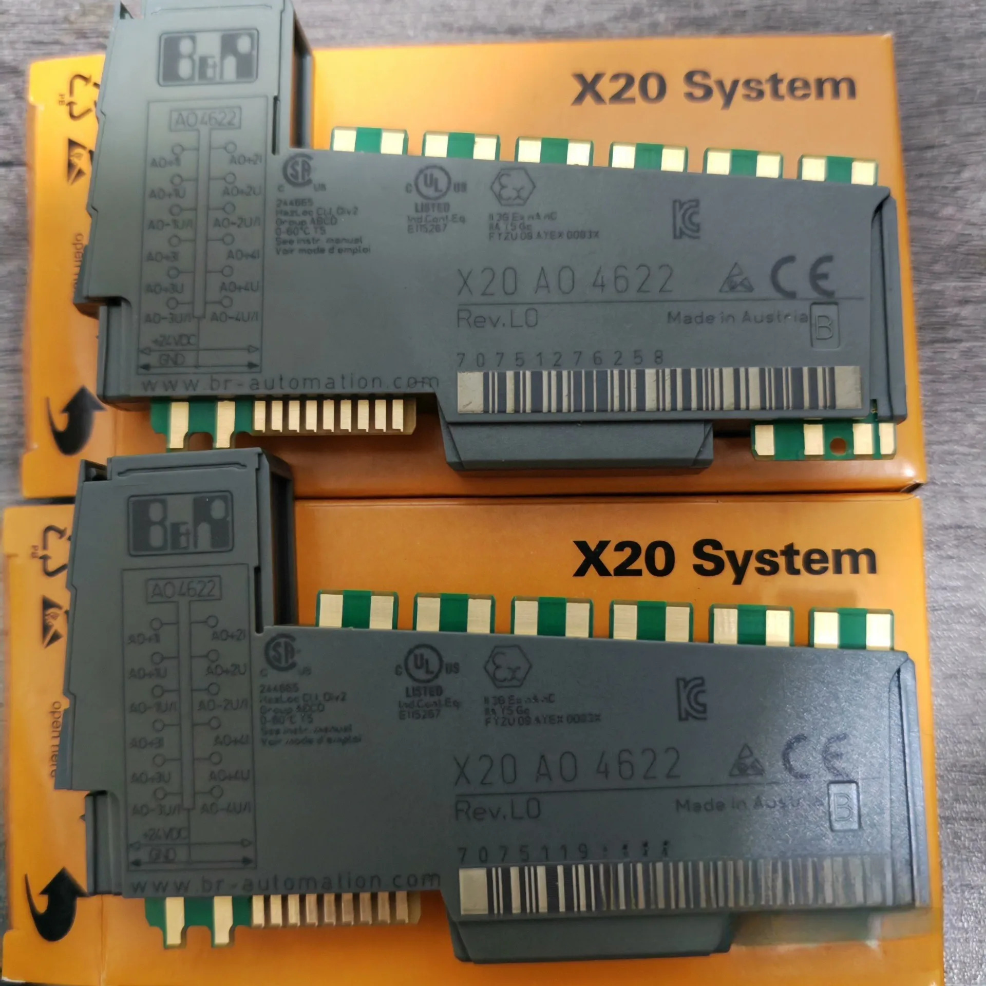B R 모듈 X20AI4622 X20AO2622 X20AI4632 X20SM1436