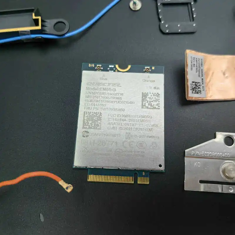 ThinkPad X13 Gen3 안테나경우 Cato EM05-G 4G 모듈 세트 전체 Netcom