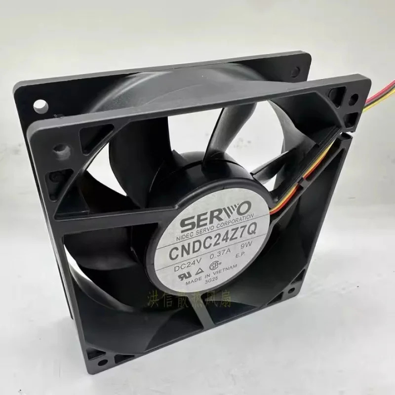 C 서보 팬CNDC24Z7Q DC24V 0.37A 9W 12038 120x38MM 3선 냉각팬
