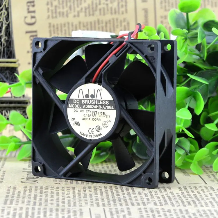 Adda xie xi 팬AD0824HB-A70GL 8025 24V 8cm 냉각팬 인버터