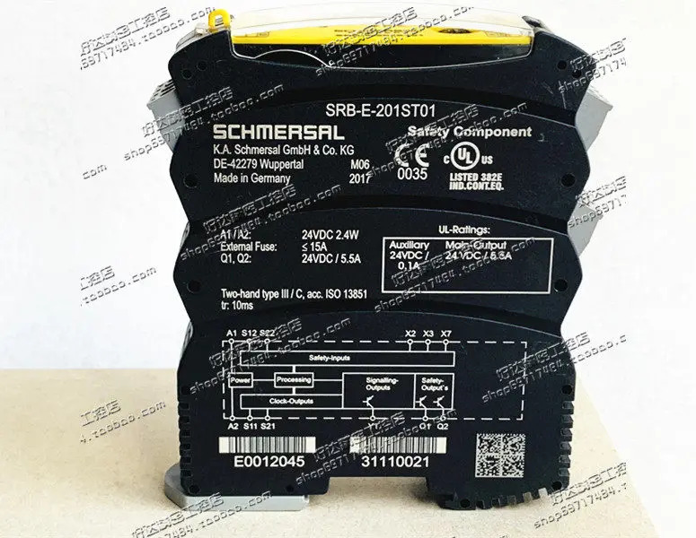 오리지널 SCHMERSAL 안전 계전기 SRB-E-201ST01 24VAC/DC