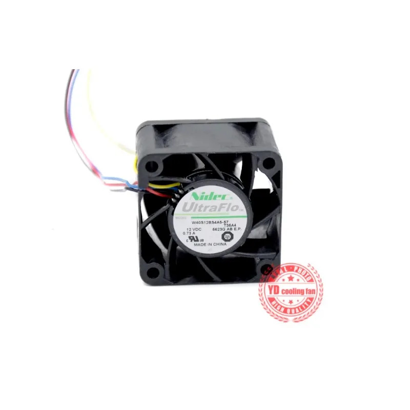 JFG 니덱 V40S12BUB5-07A21 4028 12V 0.55A 4CM 서버 냉각팬용