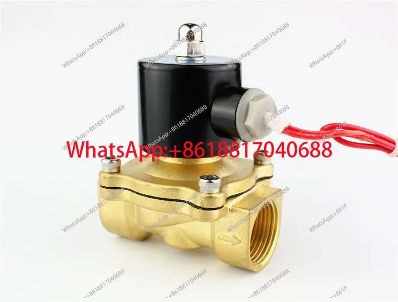 2W250-25 2위치 2방향 전체 구리 솔레노이드 밸브 AC220V DC24V