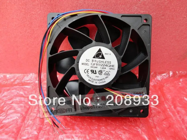 Delta QFR1224GHE-AP01 12CM 풍력 용량 4선 인버터 팬