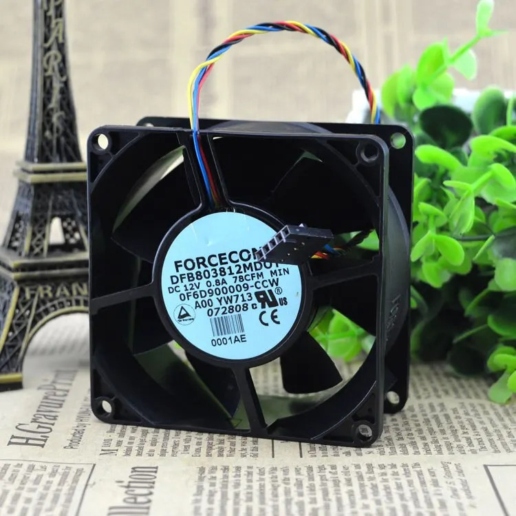 Foxconn foron 8038 DFB803812 MDOT 12V 0.8A PWM 냉각팬