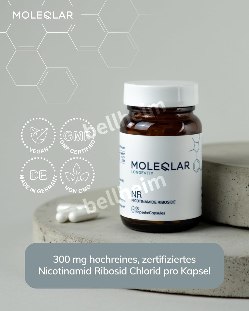 몰레클라 니코틴아미드 리보사이드 300mg 60캡슐 300mg 60캡슐 - 상세 이미지 2