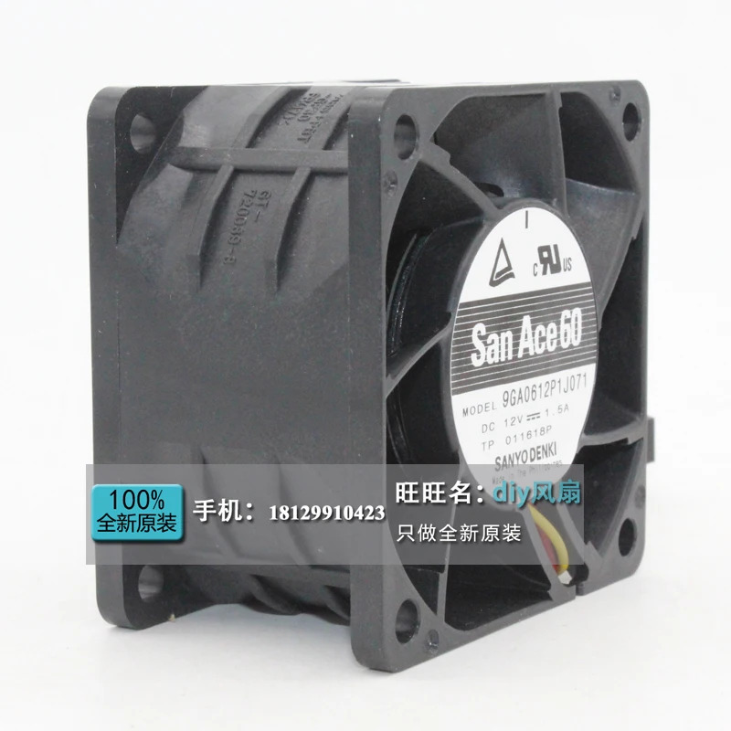 JFG 산요 덴키 산 에이스 9GA0612P1J071 6CM 6038 12V 1.5A 냉각팬