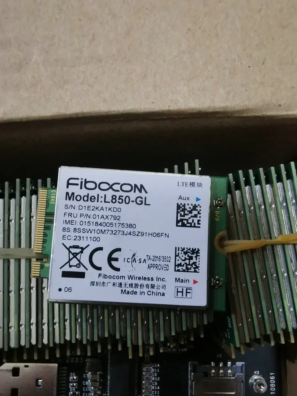 Thinkpad X1 T480S X390 X13내장 4G 모듈 L850-GL FRU 01AX792