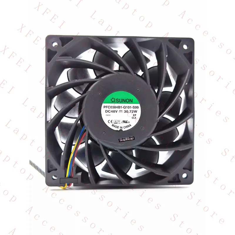 SUNON PFC0384B1-Q101-S99 12038 DC48V 30.72W 12CM 4선 인버터 고풍량 Co