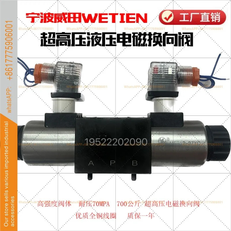 70MPA 초고압 솔레노이드 방향 밸브 4WE6H6X/70CW220NZ5L 6G/24V