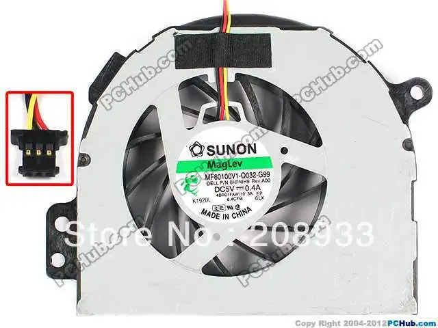 SUNON MF60100V1-Q032-G99 5V 0.4A 0HFMH9 노트북 팬