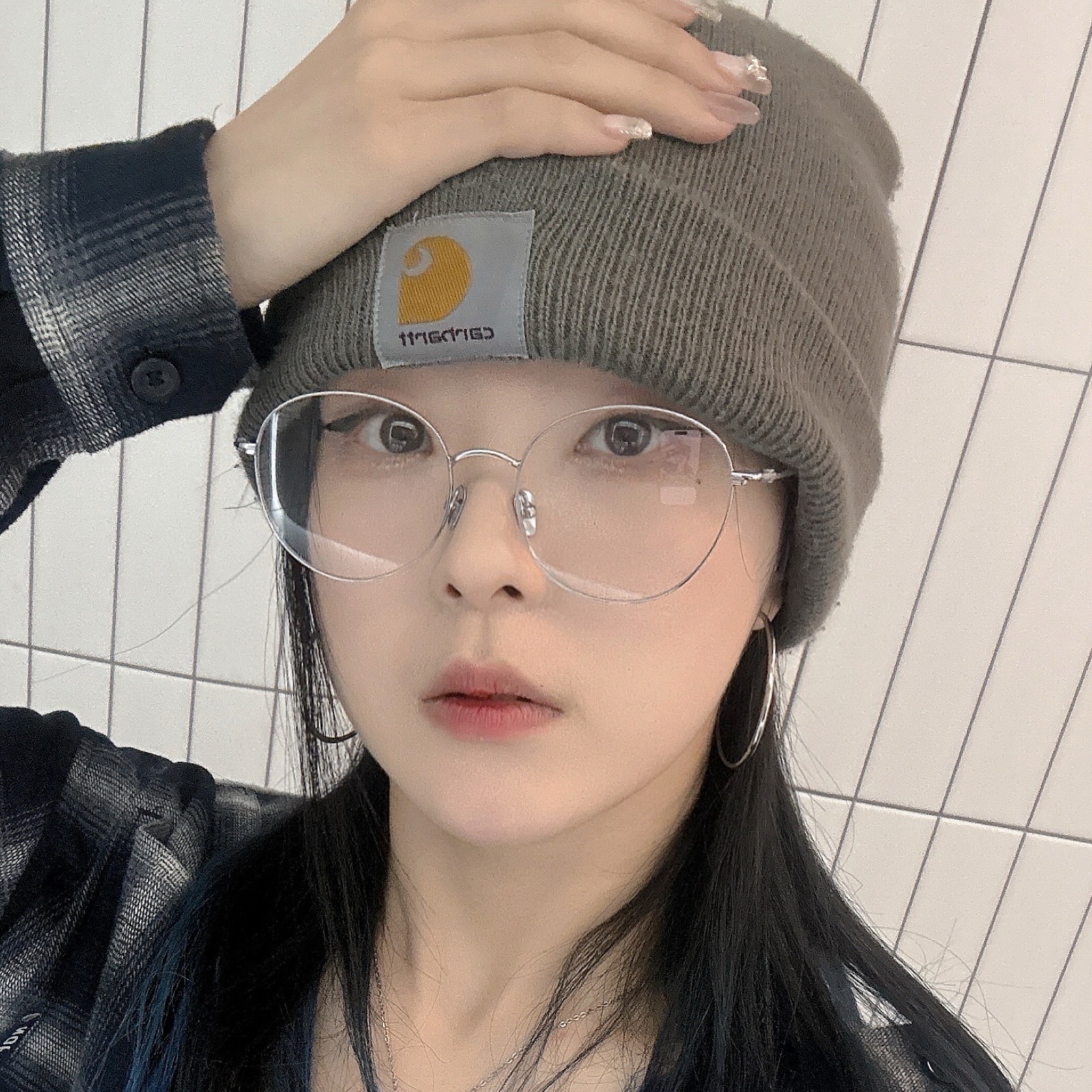 티타늄 안경 블루라이트차단 남자 여자 얼굴형에맞는 안경테 프레임픽 08041 - 상세 이미지 4