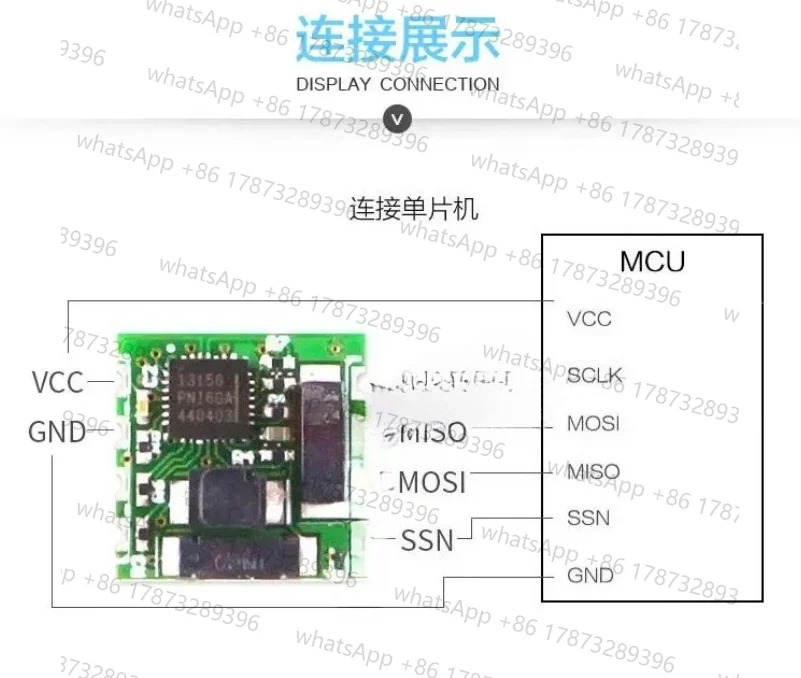 PNI RM3100 지자기 센서 모듈 삼축 자기장/전나침반/SPI