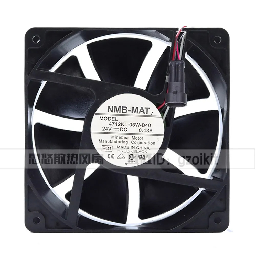 NMB 4712KL-05W-B40 PQ1 24V 0.48A ACS800 드라이브 전케이스 120 x 38mm 12038 냉각팬