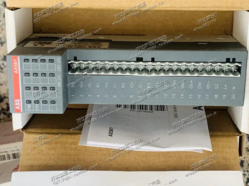 오리지널 ABB 아날로그 입력 출력 모듈 AX561 A2 1TNE968902R1301